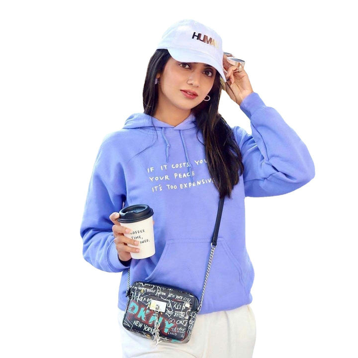 Women's hoodie with inspiring motif Lune London