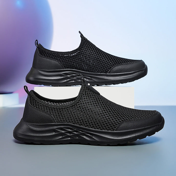 Men's Breathable Slip-On Sneakers with Adaptive Light Design Lune London