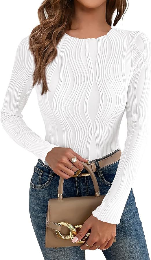 Long sleeve shirt for women with textured wavy pattern Lune London