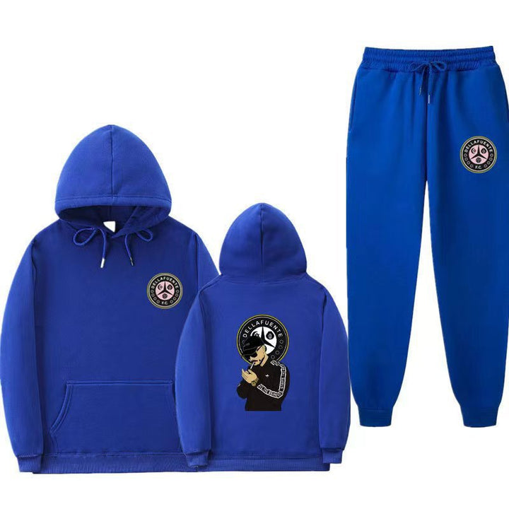 Women's set of hoodie and jogging pants with unique print Lune London