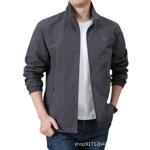 Men's transitional jacket with high collar and elastic cuffs Lune London