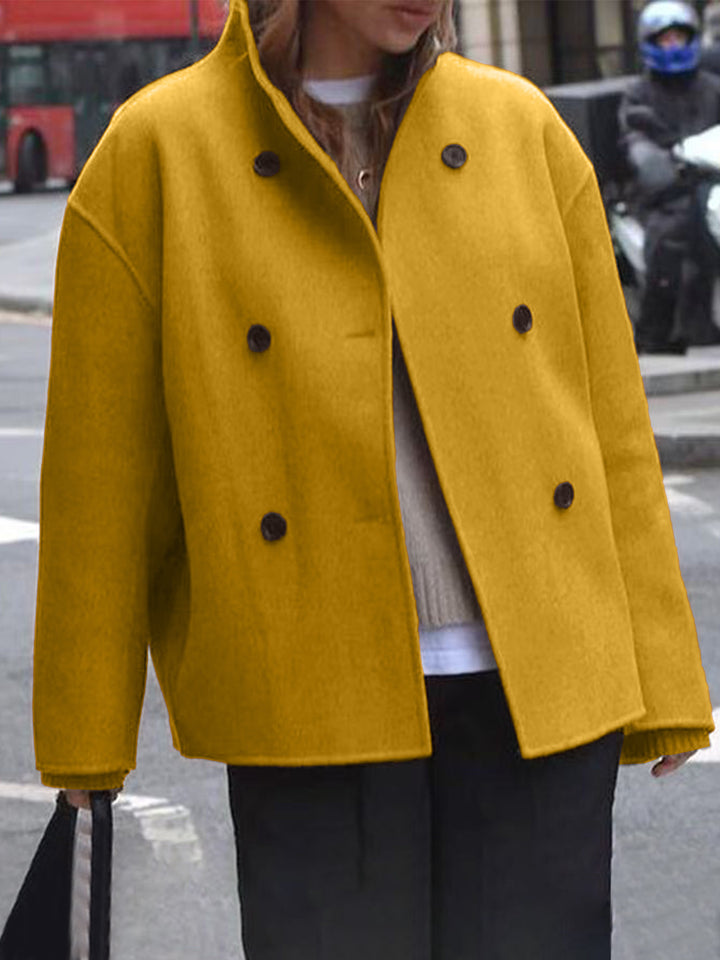 Ladies modern Oversized-wool jacket with double-breasted Lune London