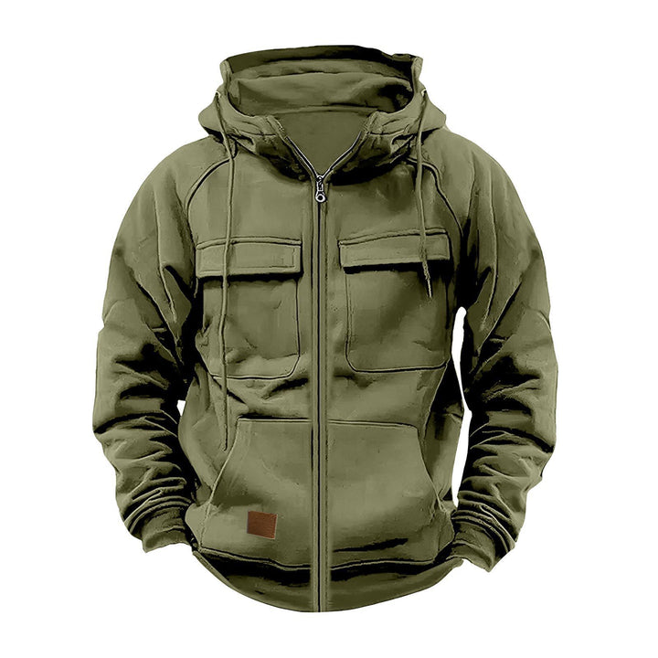 Functional jacket for men with hood and large pockets Lune London