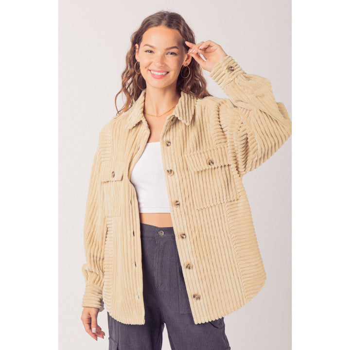 Casual corduroy jacket for women with practical pockets Lune London
