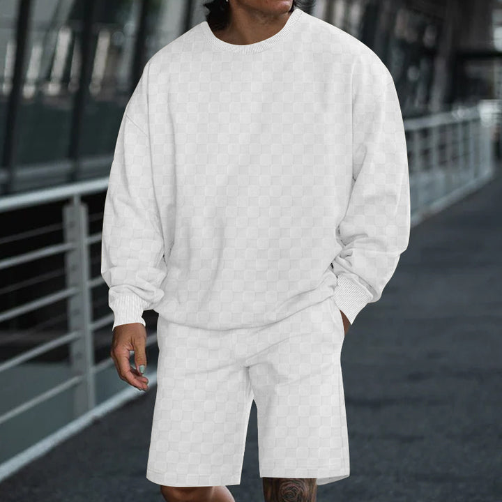 Lune London casual sweatshirt and shorts set for men