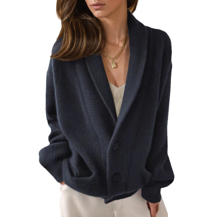 Women's knitted jacket with elegant button details and a relaxed fit Lune London