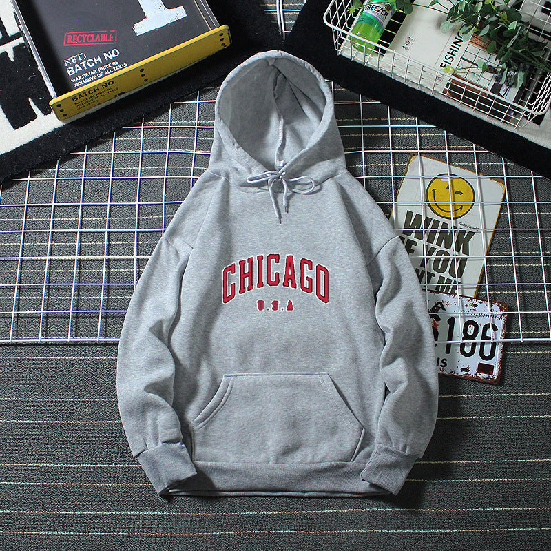 Women’s hoodie with urban Chicago print Chic & Stil