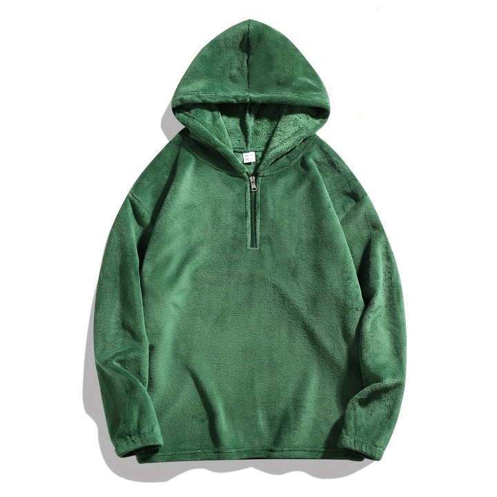 Men's cozy fleece hoodie with practical zip opening Lune London