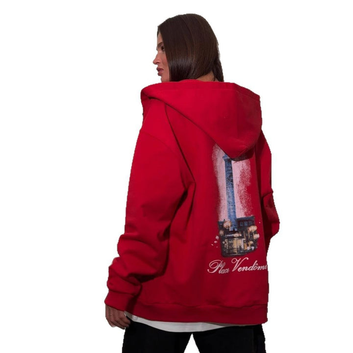 Women's hoodie with creative graphic design and oversized cut Lune London