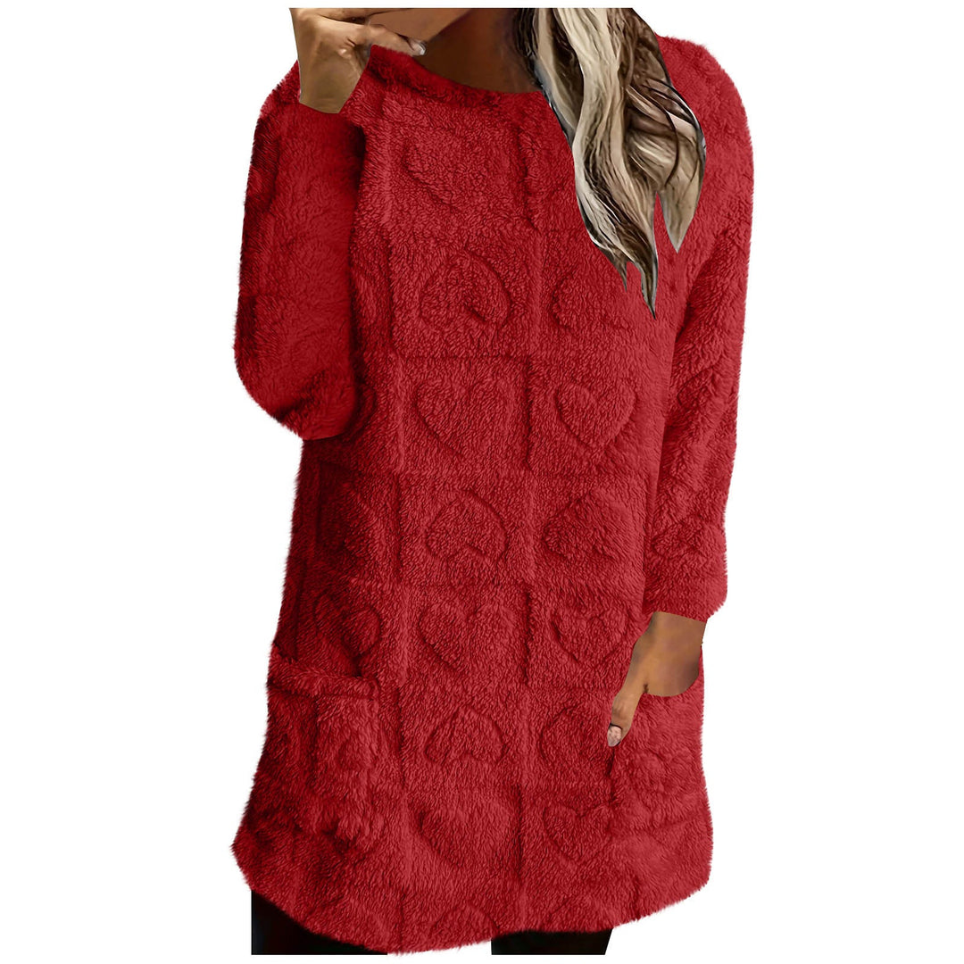 Ladies Cozy Tunic with Heart Pattern Lune London