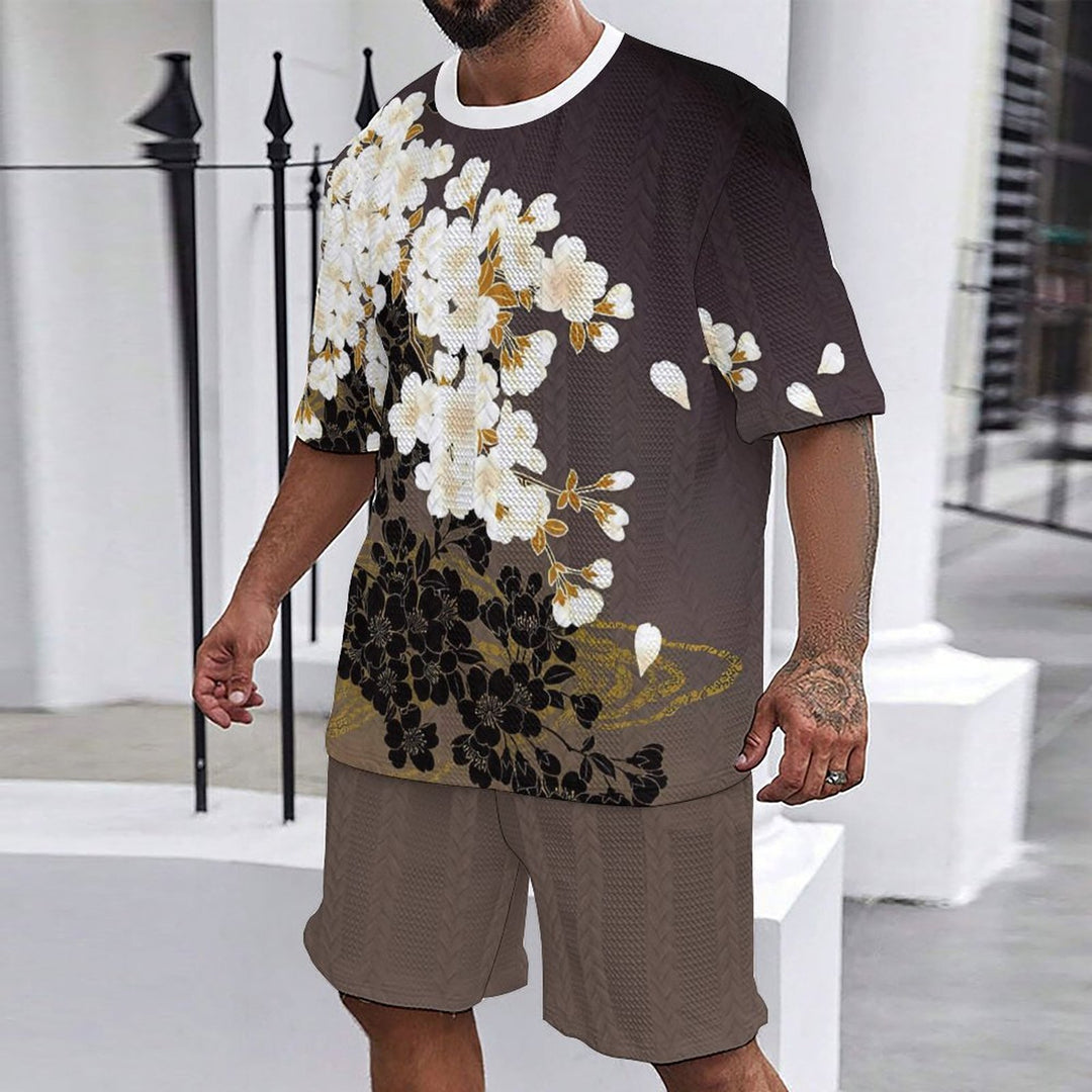 Casual men's set with floral print Lune London