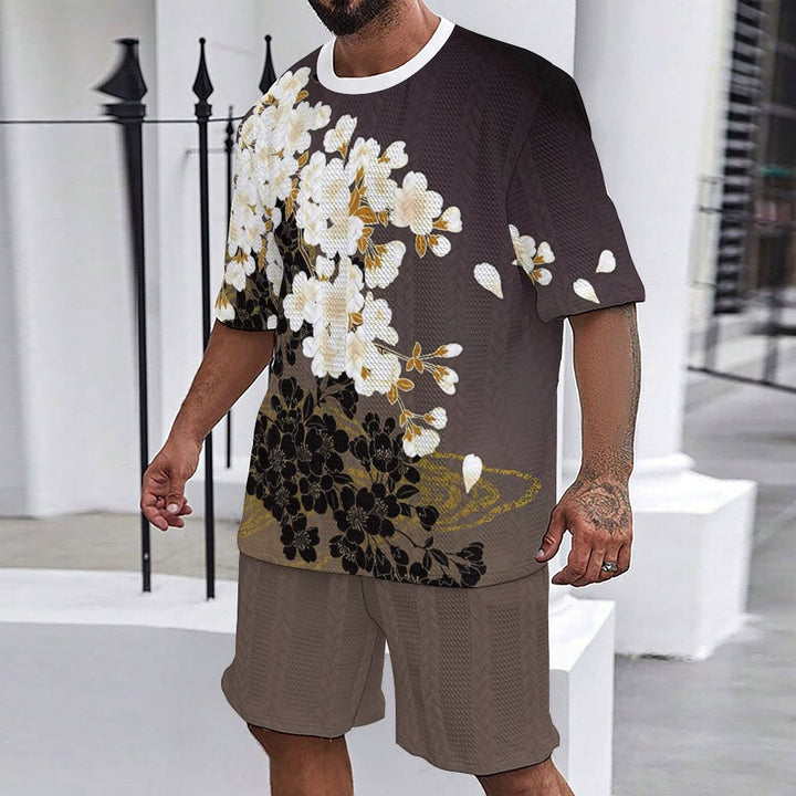 Casual men's set with floral print Lune London