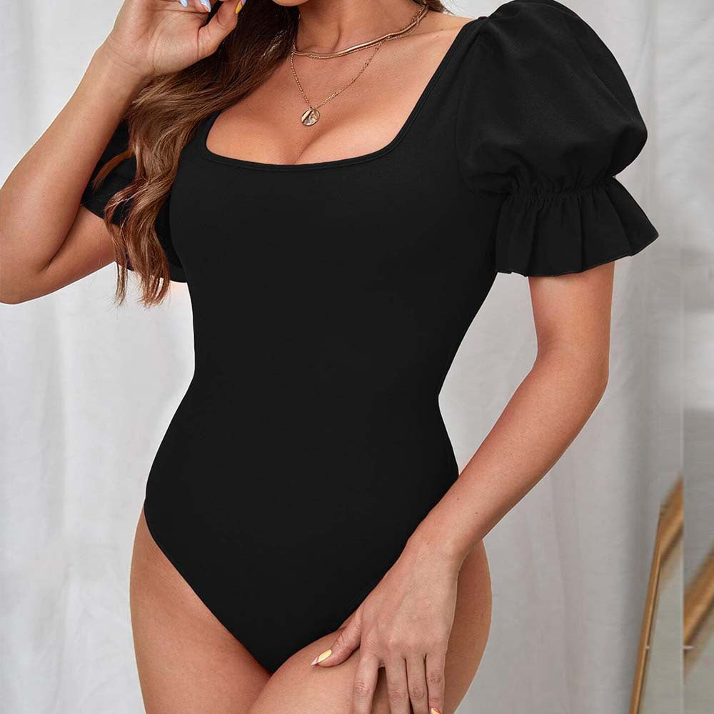 Body for women with puff sleeves and square neckline Chic & Stil