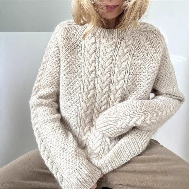 Knit sweater for women with a detailed textured pattern Lune London