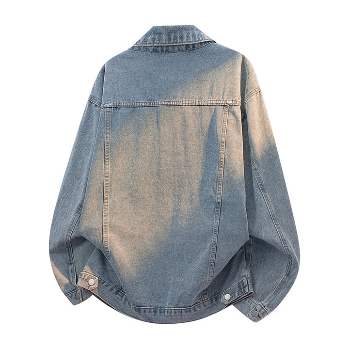 Ladies Oversize Jean Jacket with Color Gradient Lune London