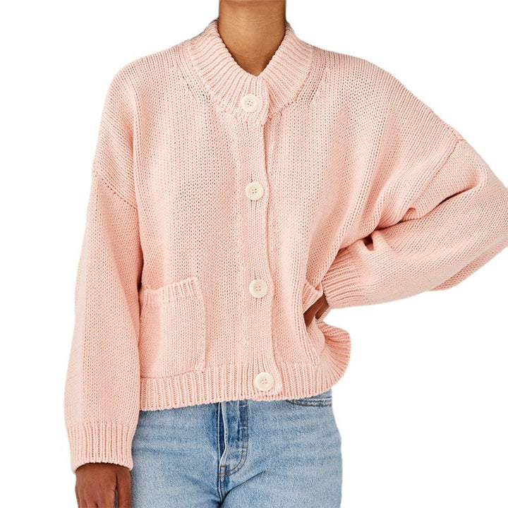 Casual style knit jacket for women with button details Lune London