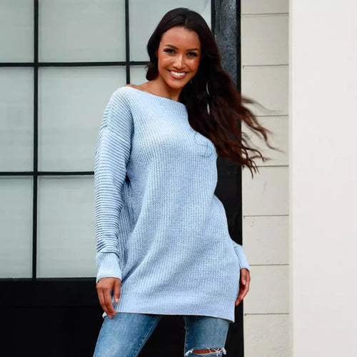 Pull en tricot pour femmes à coupe décontractée et surface structurée Chic & Stil