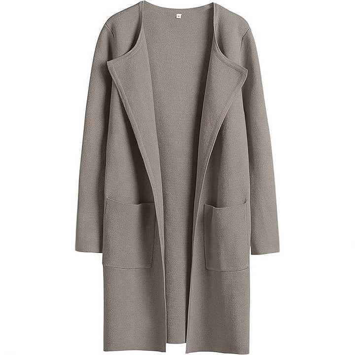 Ladies Long Cardigan with oversized cut and practical pockets Lune London