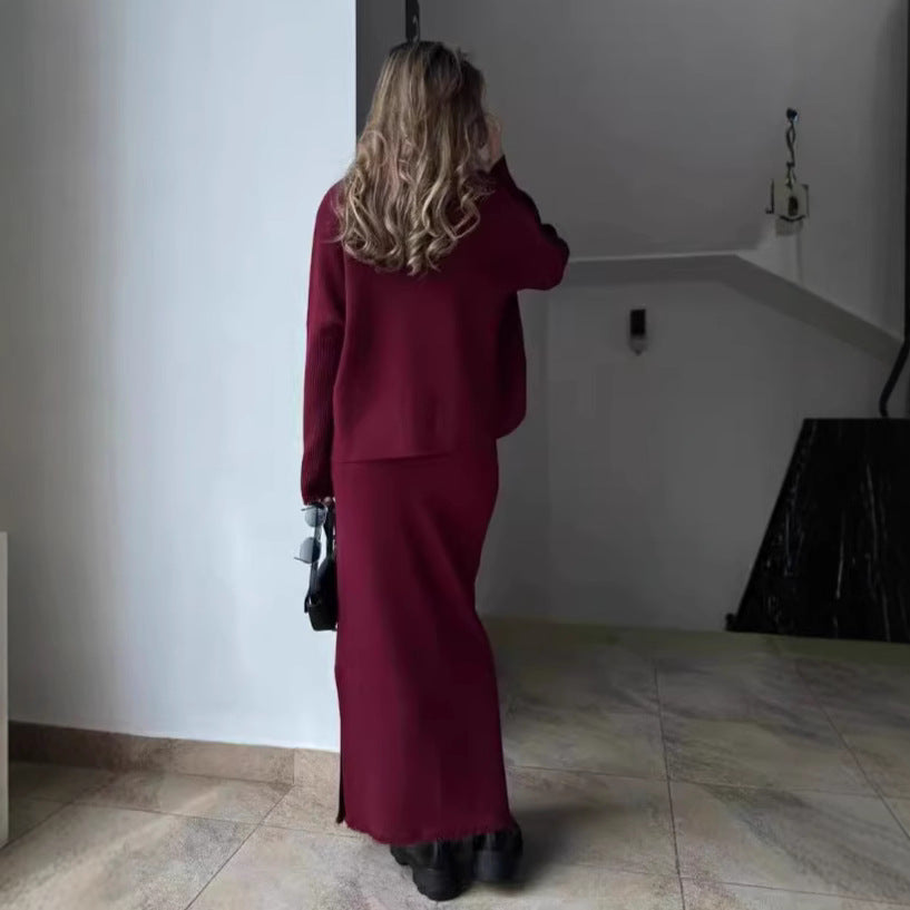 Robe en tricot pour femmes dans une coupe décontractée surdimensionnée Chic & Stil