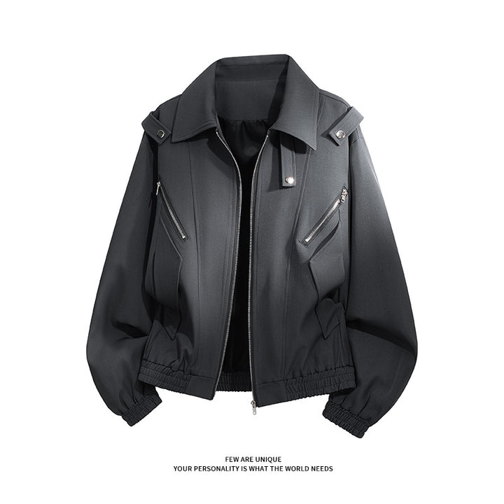 Ladies stylish windbreaker jacket with functional zip pockets and elastic cuffs Lune London