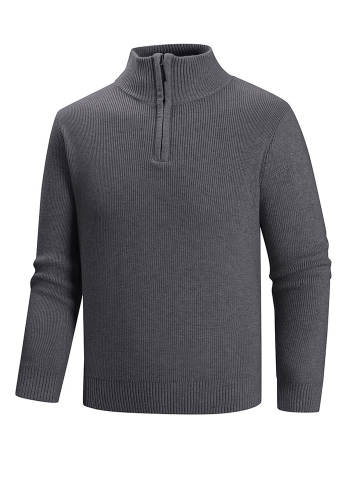 Knitted sweater for men with high collar Lune London