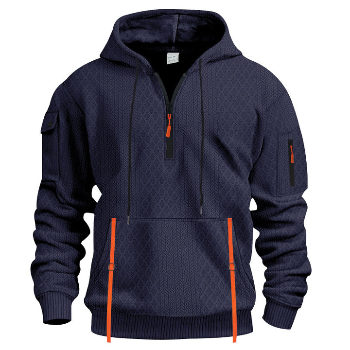 Men's sporty hoodie with innovative structural design Lune London