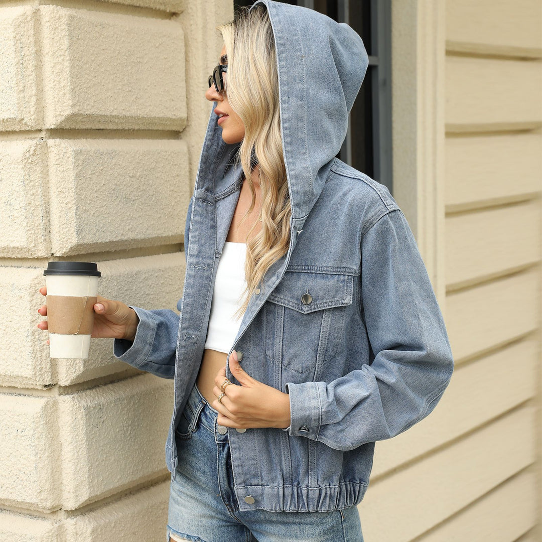Casual oversized denim jacket for women with modern accents Lune London
