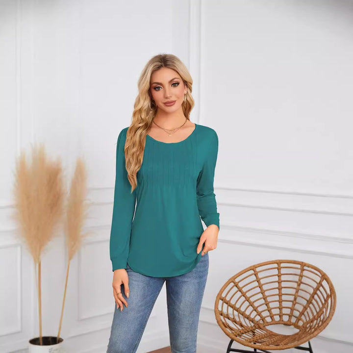 Elegant and comfortable women's blouse with ribbed structure Lune London