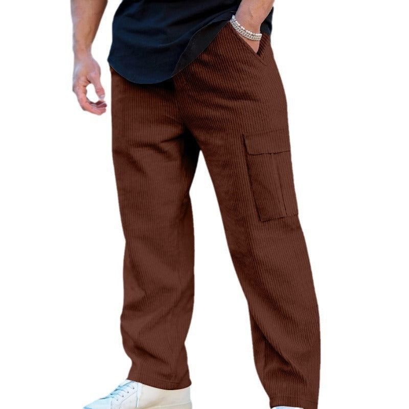 Casual cargo pants for men with elastic waist and practical pockets Lune London