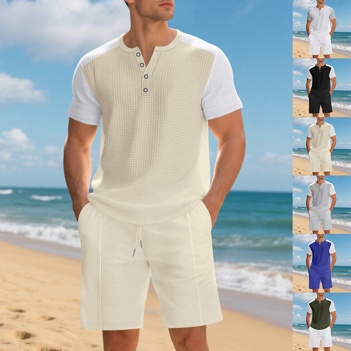 Men's comfortable short set with structured top and comfortable shorts Lune London