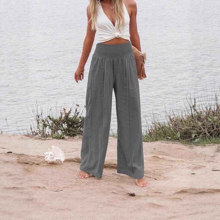Ladies Wide Palazzo Pants Lune London