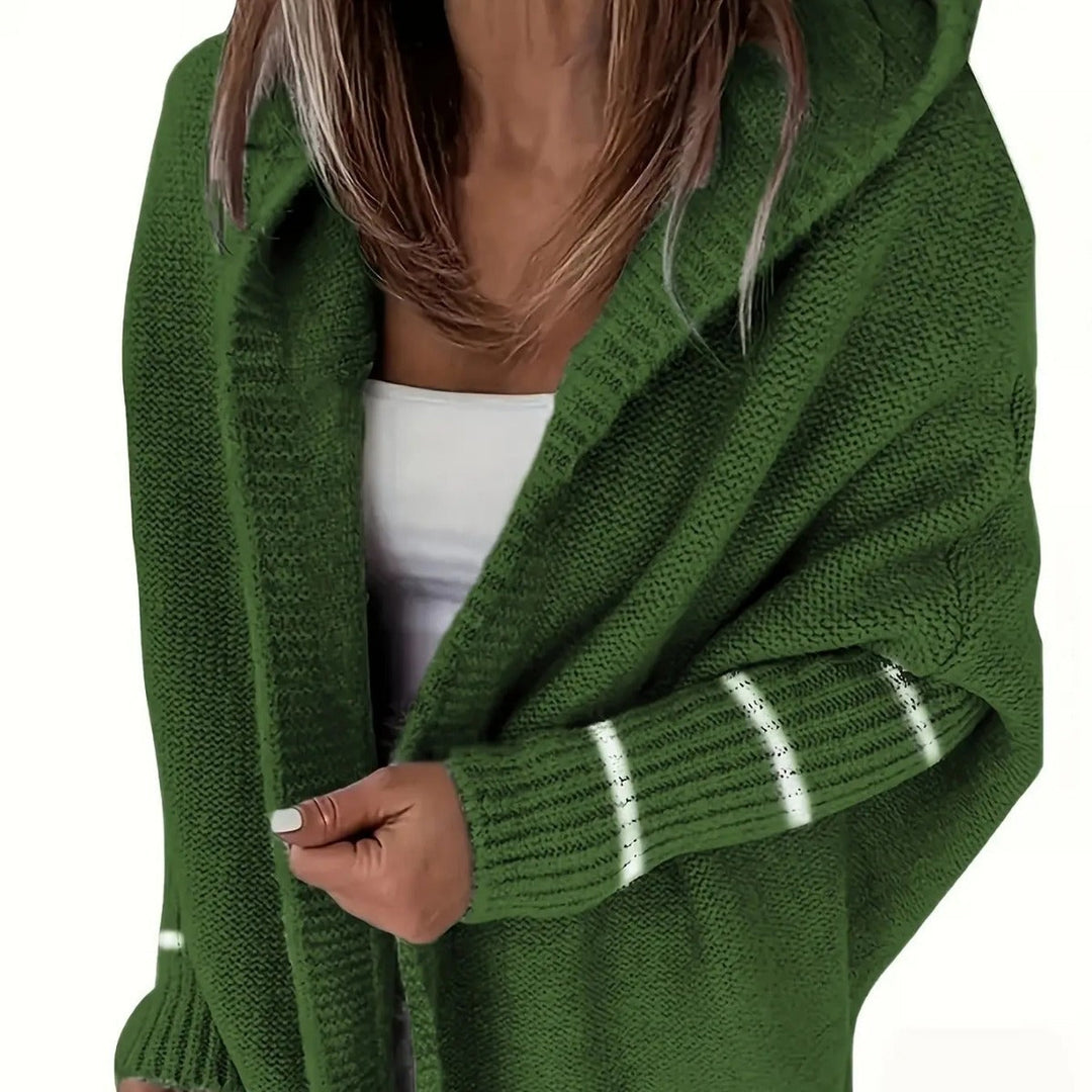 Lune London | Women Cozy Cardigan with Hood and Loose-Fitting Design