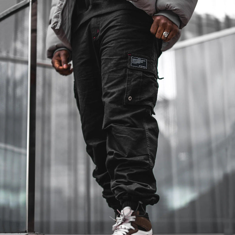 Men's cargo pants with practical pockets and chic and stylish cuffs