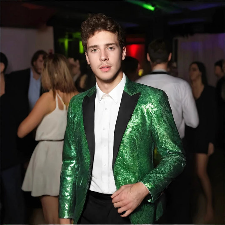 Men's Luxury Sequin Blazer Lune London