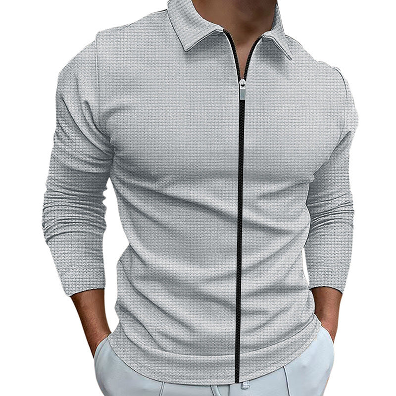 Functional pullover for men with zip and structured design Lune London