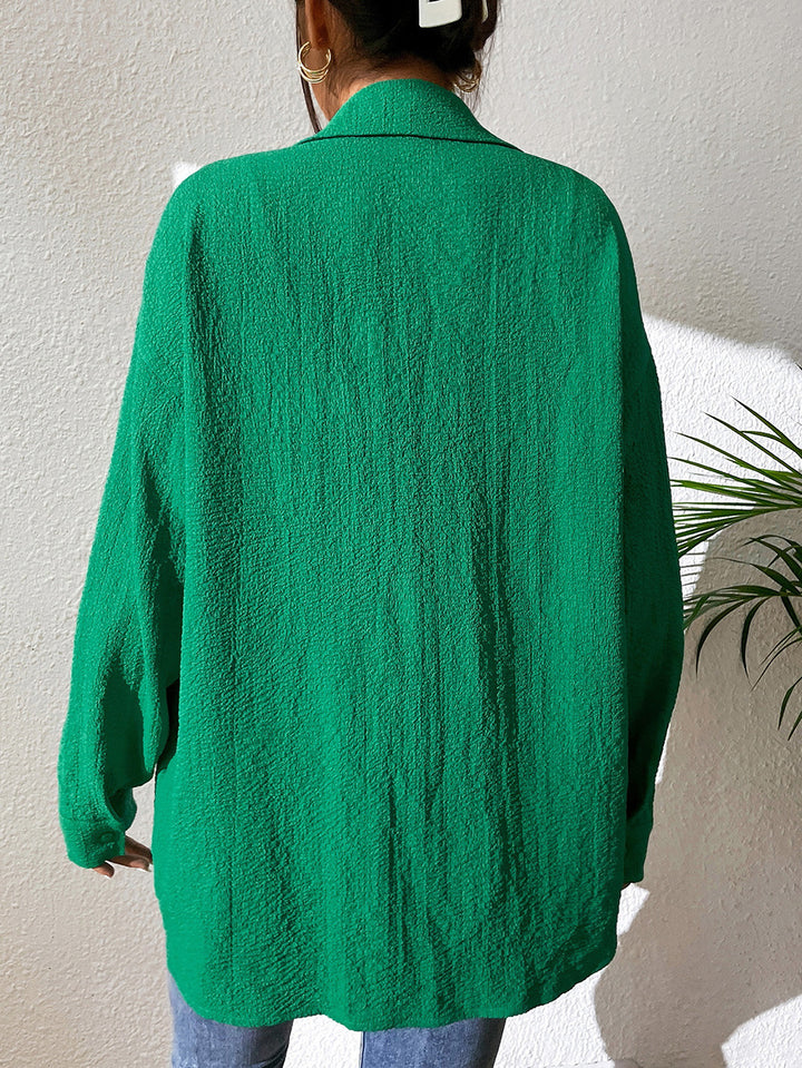 Light leisure shirt for women in textured fabric Lune London