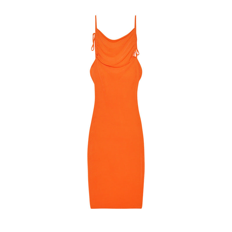 Ladies Elegant Summer Dress Draped Lune London
