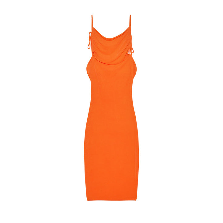 Ladies Elegant Summer Dress Draped Lune London