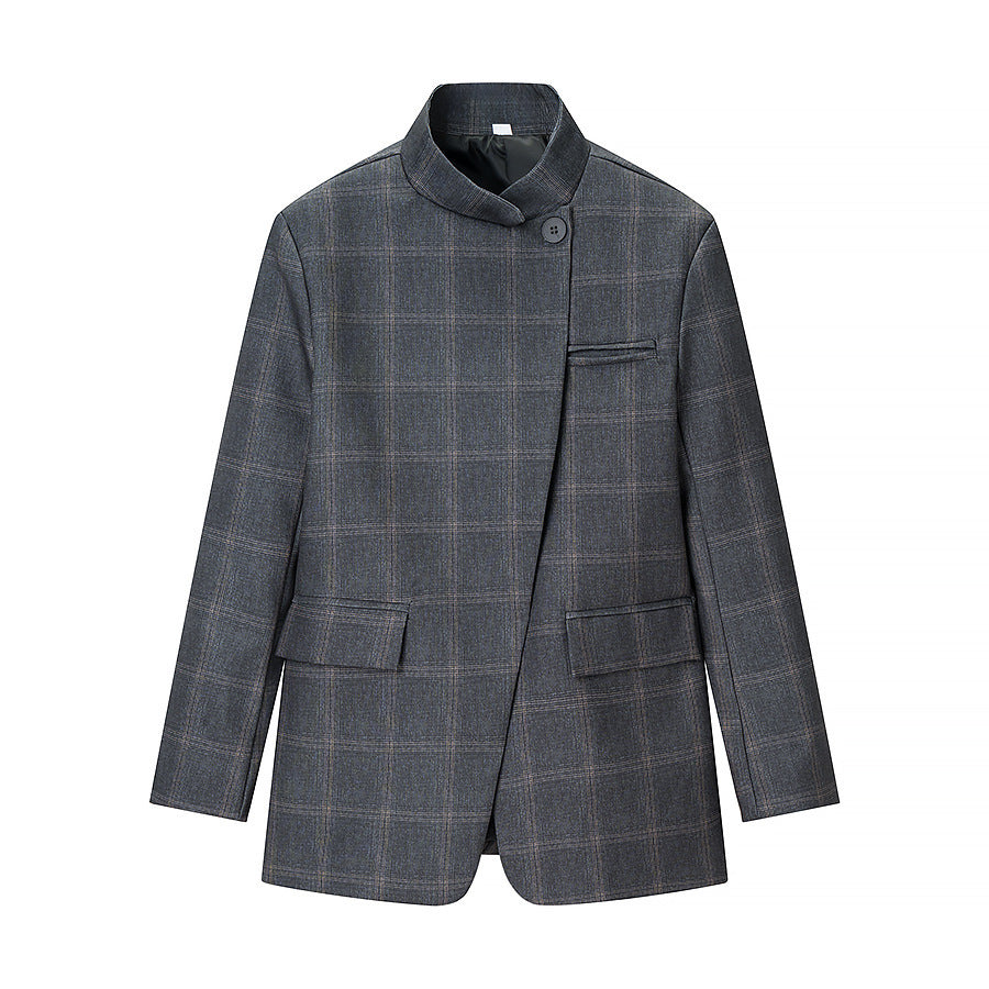 Veste de designer pour femmes avec motif écossais urbain Chic & Stil
