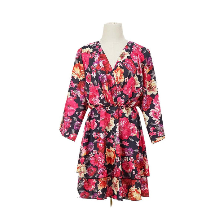 Casual shirt dress for women with deep V-neck and wide sleeves Lune London
