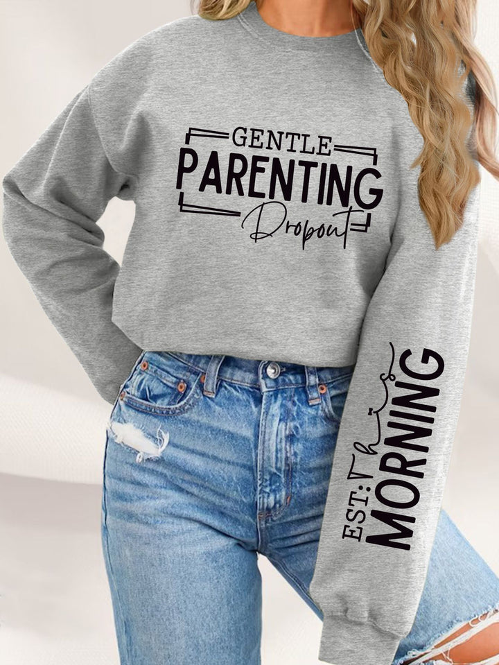 Sweat-shirt pour femmes avec motif parenté unique imprimé et coupe décontractée Chic & Stil