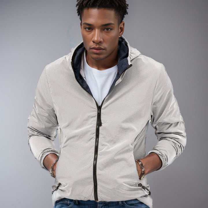 Windbreaker men's transition jacket with practical pockets Lune London