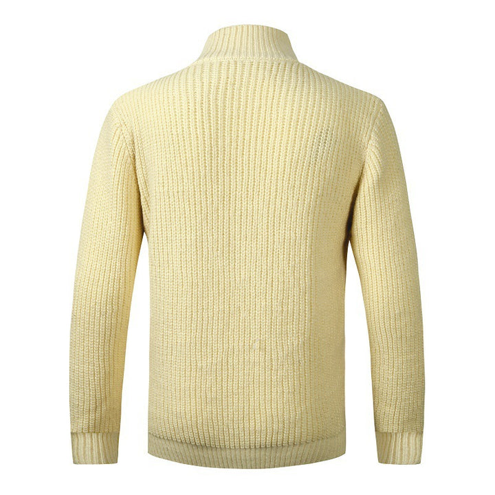 Chic cardigan for men with high collar and button details Lune London