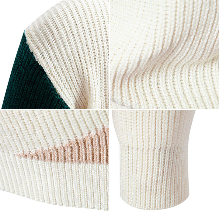 Trendy turtleneck pullover for men with a modern graphic design Lune London