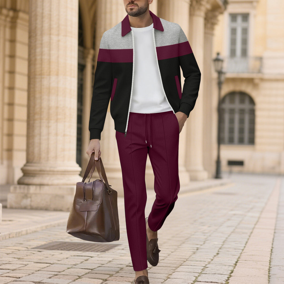 Sport leisure suit for men with a stylish zip-up jacket and comfortable pants Lune London