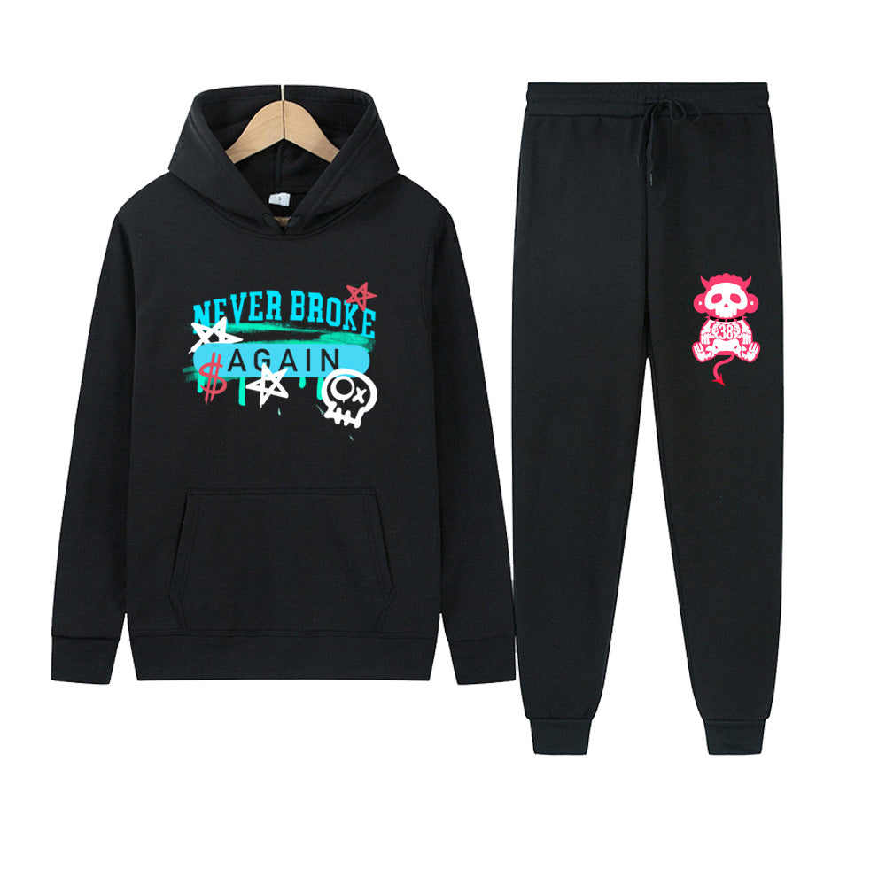 Women's hoodie and jogger set with artistic print Lune London