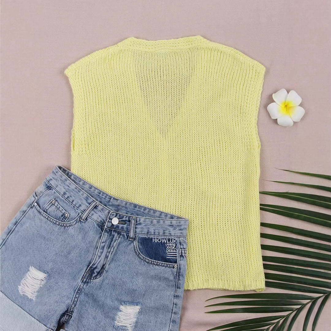 Cardigan pour femmes avec des détails de nœuds ludiques Chic & Stil