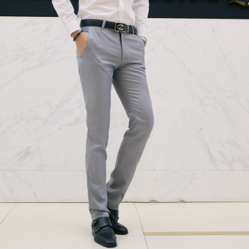 Pantalon Chino Slim-Fit Moderne pour Hommes Lune London