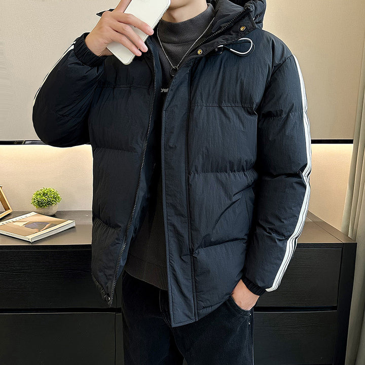 Veste matelassée tendance et chaude pour hommes avec capuche réglable Lune London