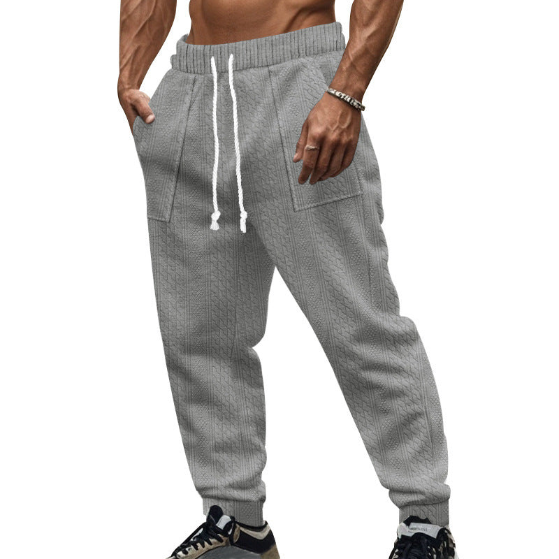 Casual knit jogger pants for men with elastic waist and convenient pockets Lune London